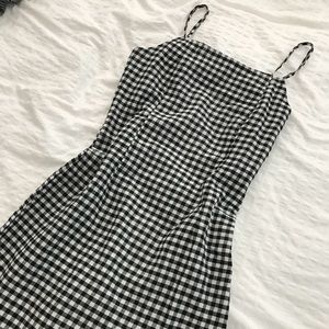 Gingham print dress
